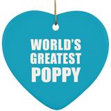 World's Greatest Poppy - Heart Ornament