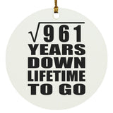 31st Anniversary Square Root of 961 Years Lifetime To Go - Circle Ornament
