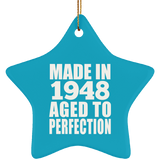 76th Birthday Made In 1948 Aged to Perfection - Star Ornament