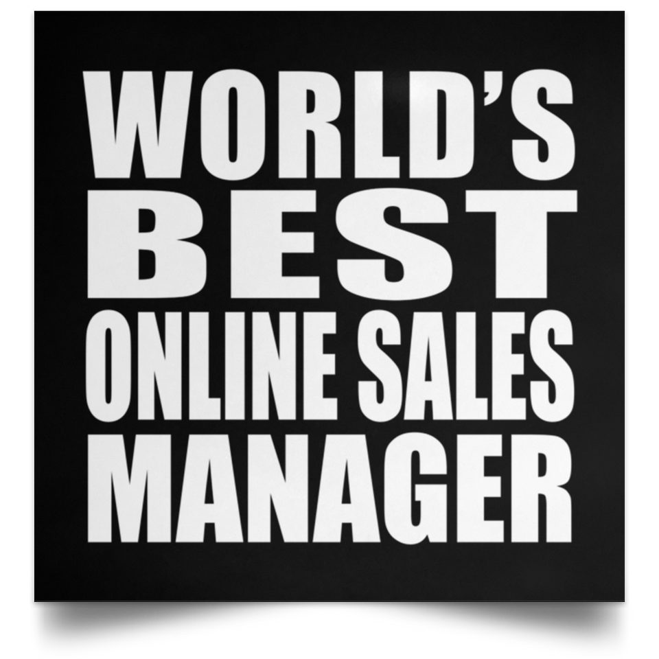 World's Best Online Sales Manager - Poster Square