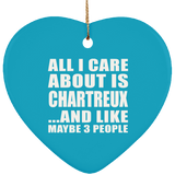 All I Care About Is Chartreux - Heart Ornament