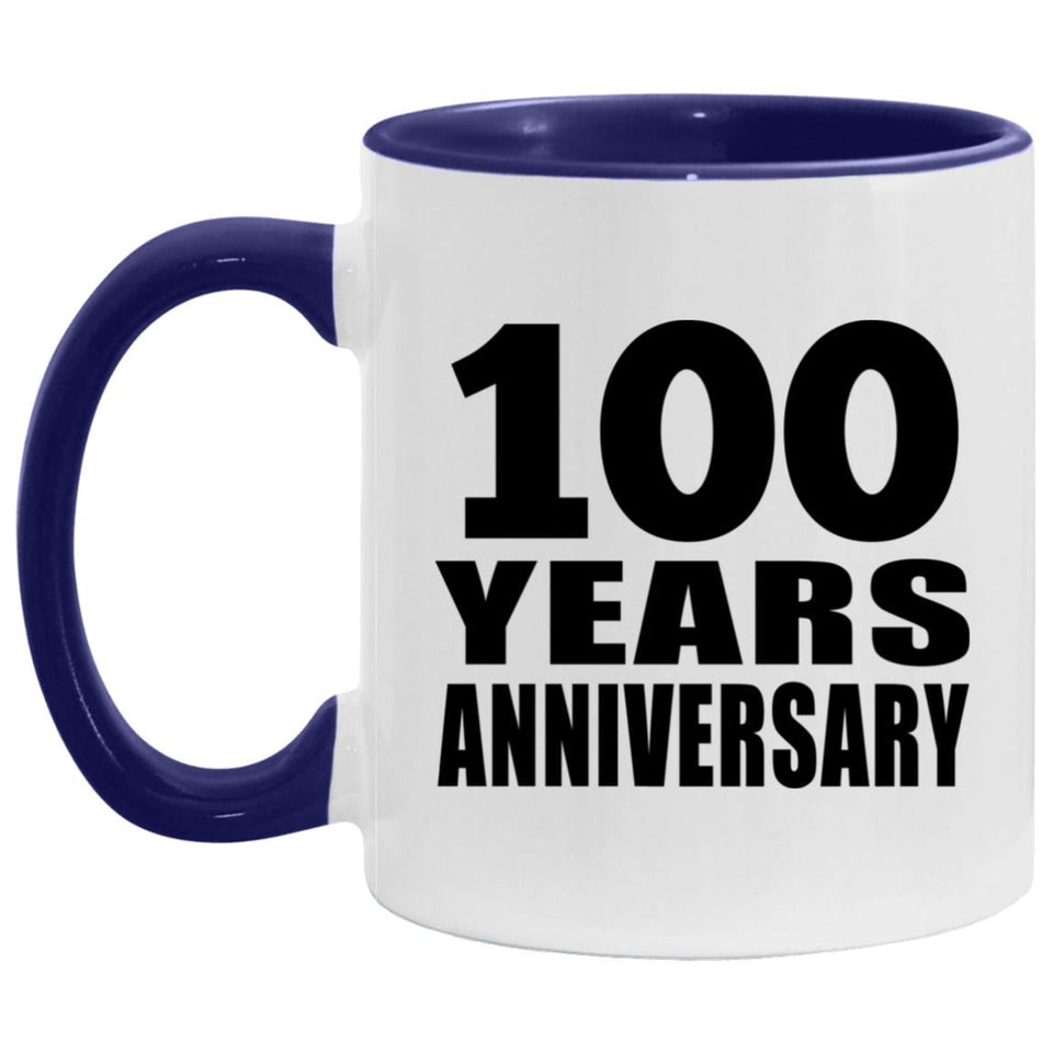 100th Anniversary 100 Years - 11oz Accent Mug Purple