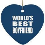 World's Best Boyfriend - Heart Ornament