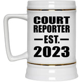 Court Reporter Established EST. 2023 - Beer Stein