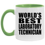 World's Best Laboratory Technician - 11oz Accent Mug Green