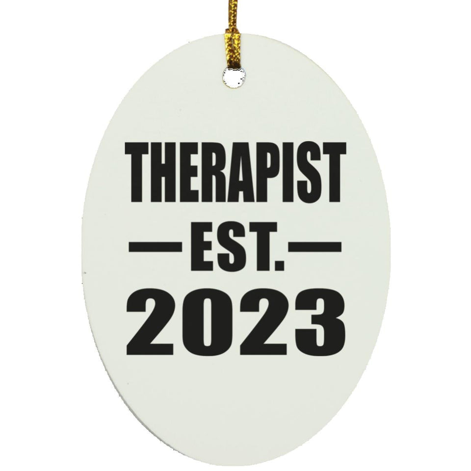 Therapist Established EST. 2023 - Oval Ornament