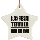 Black Russian Terrier Mom - Star Ornament