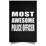 Most Awesome Police Officer - Poster Portrait