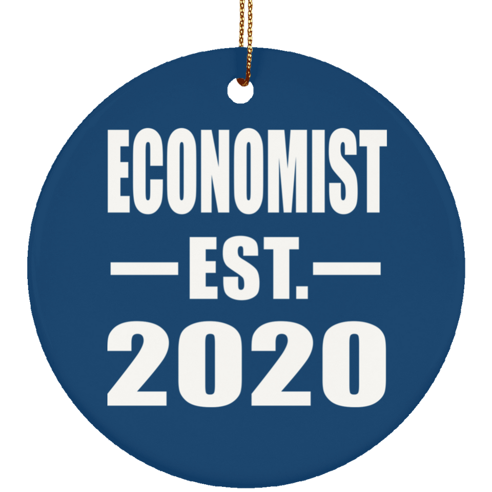 Economist Established EST. 2020 - Circle Ornament