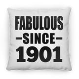 123rd Birthday Fabulous Since 1901 - Throw Pillow