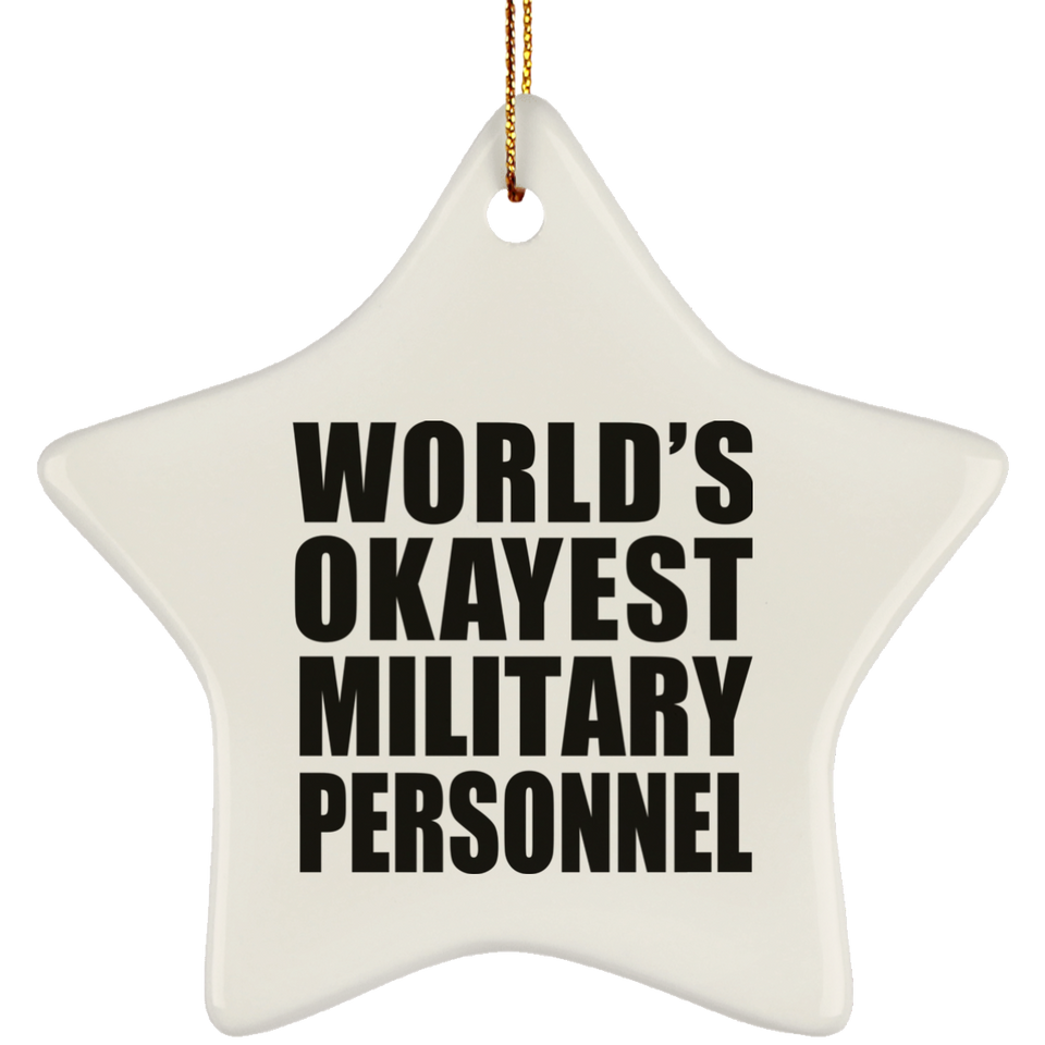 World's Okayest Military Personnel - Star Ornament