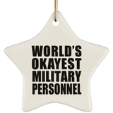 World's Okayest Military Personnel - Star Ornament