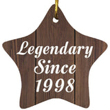 26th Birthday Legendary Since 1998 - Star Ornament D