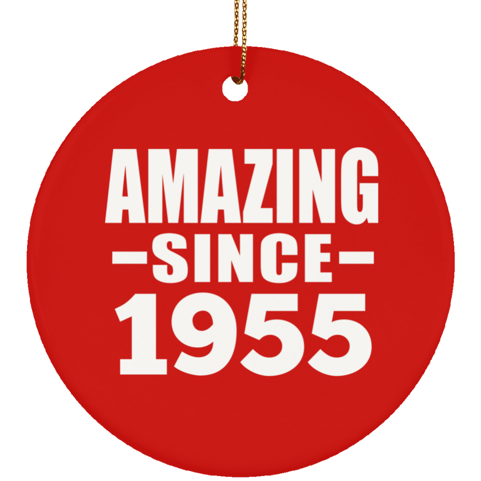 69th Birthday Amazing Since 1955 - Circle Ornament