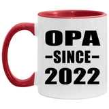 Opa Since 2022 - 11oz Accent Mug Red