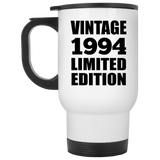 30th Birthday Vintage 1994 Limited Edition - White Travel Mug