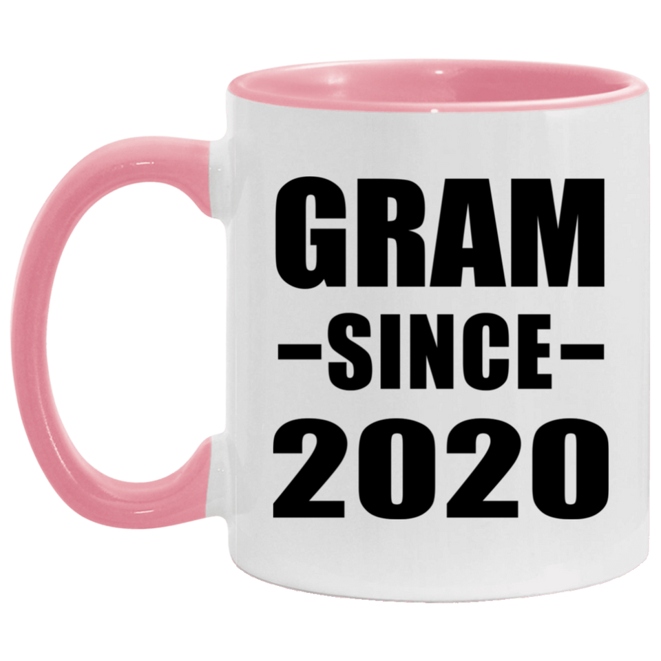 Gram Since 2020 - 11oz Accent Mug Pink