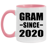 Gram Since 2020 - 11oz Accent Mug Pink