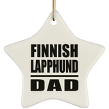 Finnish Lapphund Dad - Star Ornament