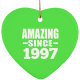 27th Birthday Amazing Since 1997 - Heart Ornament