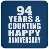 Happy 94th Anniversary 94 Years & Counting - Drink Coaster