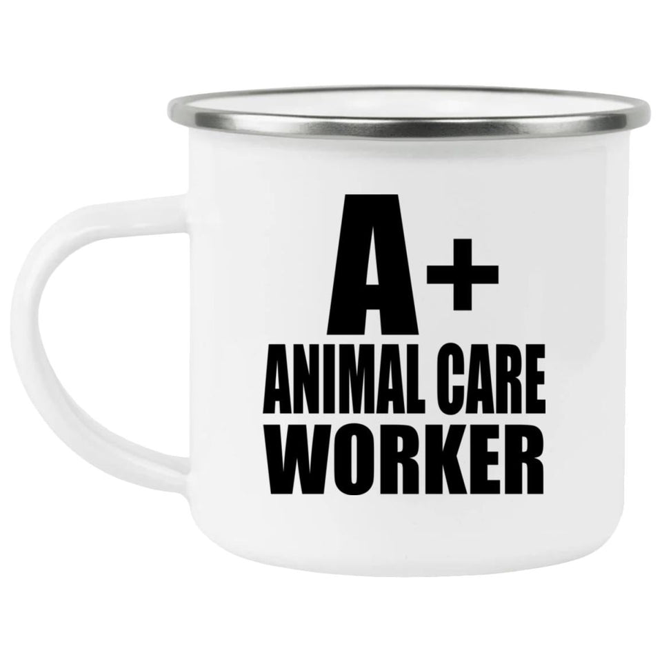 A+ Animal Care Worker - 12oz Camping Mug