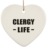 Clergy Life - Heart Ornament