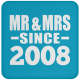 16th Anniversary Mr & Mrs Since 2008 - Drink Coaster