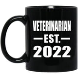 Veterinarian Established EST. 2022 - 11oz Coffee Mug Black