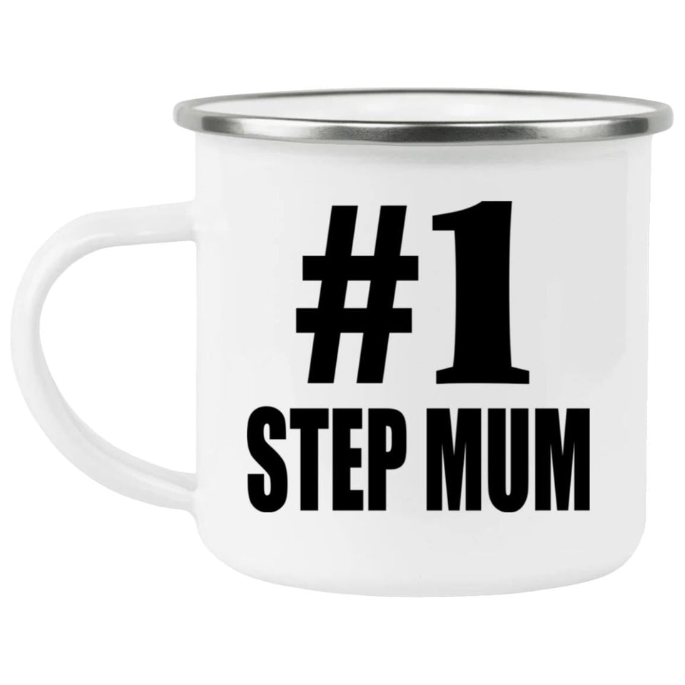 Number One #1 Step Mum - 12oz Camping Mug