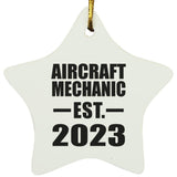 Aircraft Mechanic Established EST. 2023 - Star Ornament