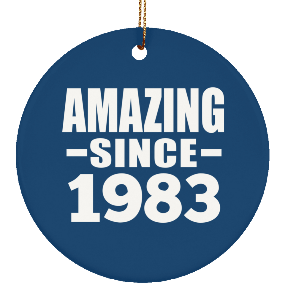 41st Birthday Amazing Since 1983 - Circle Ornament