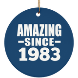 41st Birthday Amazing Since 1983 - Circle Ornament
