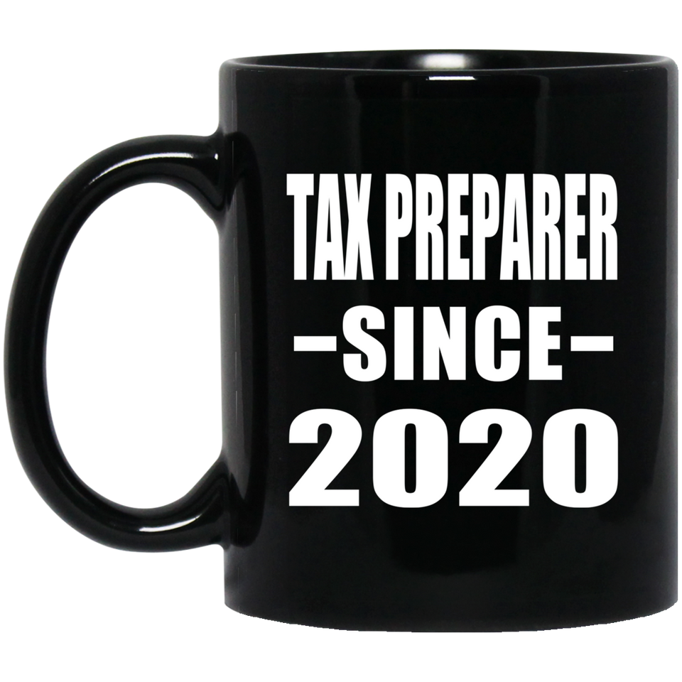 Tax Preparer Since 2020 - 11oz Coffee Mug Black