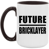 Future Bricklayer - 15oz Accent Mug Black