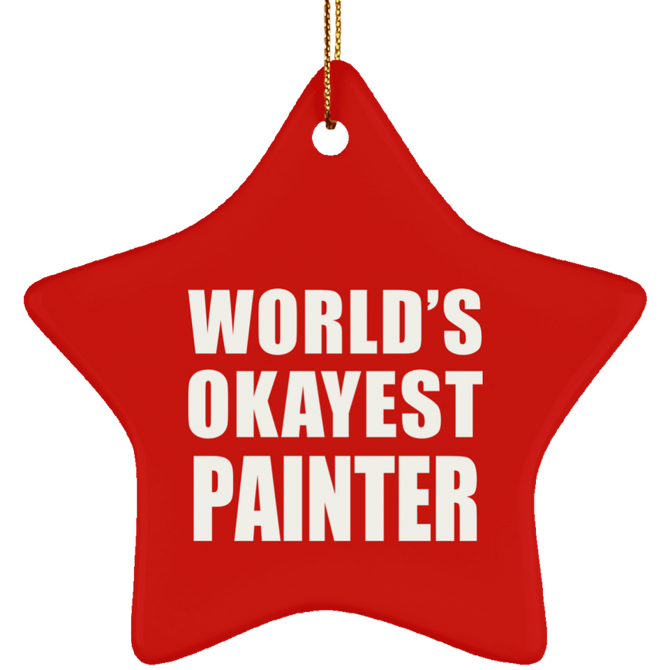 World's Okayest Painter - Star Ornament