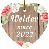 Welder Since 2022 - Heart Ornament B