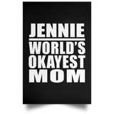 Jennie World's Okayest Mom - Poster Portrait