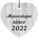 Meteorologist Since 2022 - Heart Ornament F