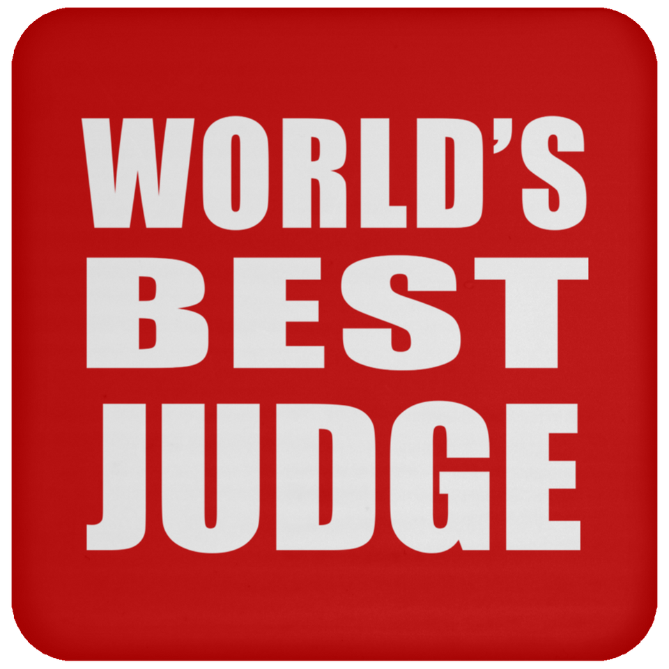 World's Best Judge - Drink Coaster