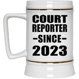 Court Reporter Since 2023 - Beer Stein