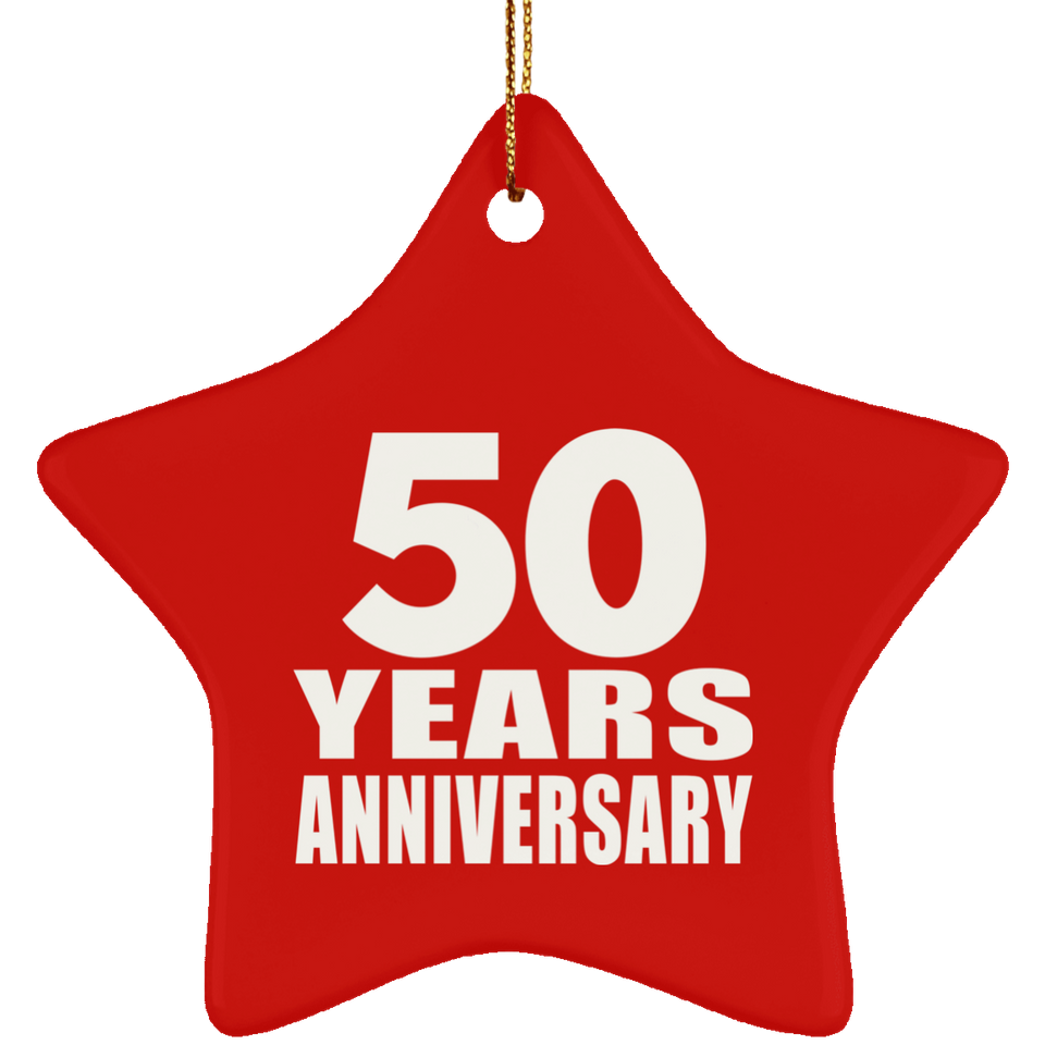 50th Anniversary 50 Years - Star Ornament