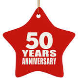 50th Anniversary 50 Years - Star Ornament