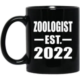 Zoologist Established EST. 2022 - 11oz Coffee Mug Black