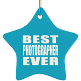 Best Photographer Ever - Star Ornament