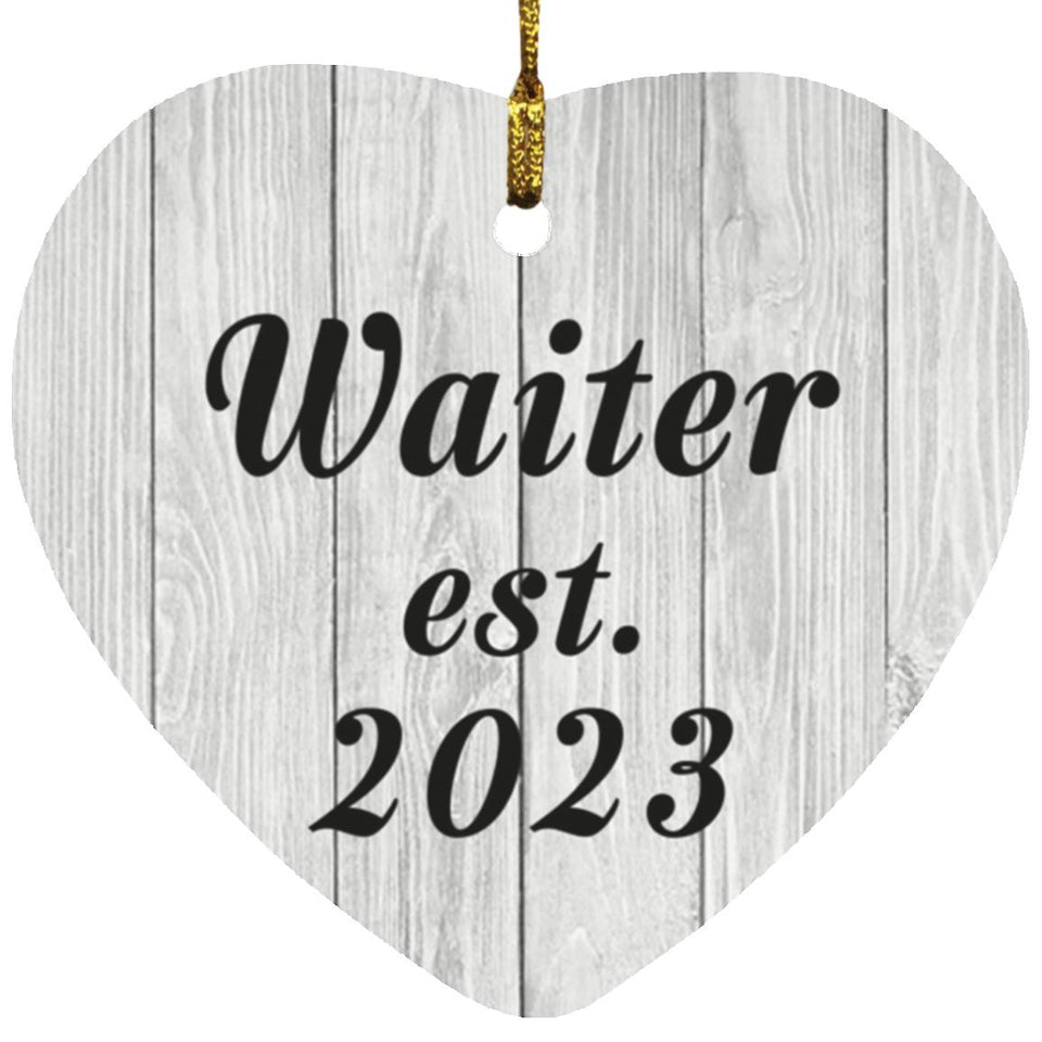 Waiter Established Est. 2023 - Heart Ornament F