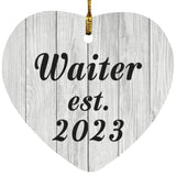 Waiter Established Est. 2023 - Heart Ornament F