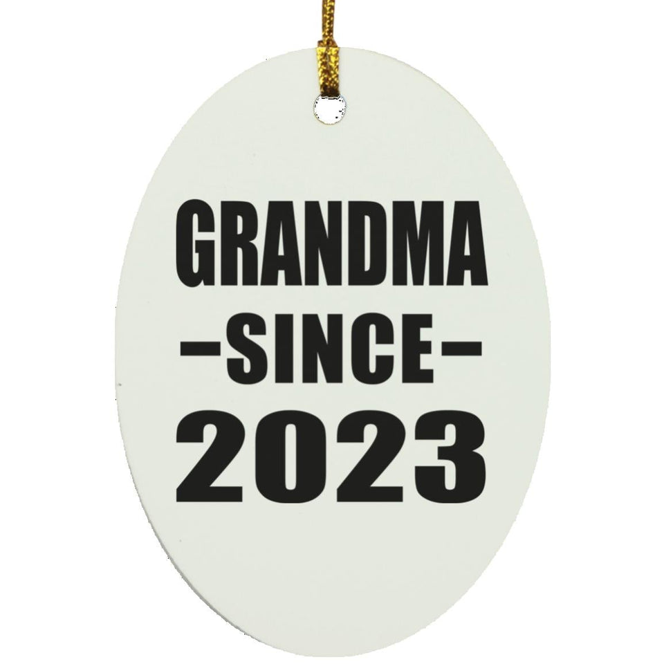 Grandma Since 2023 - Oval Ornament