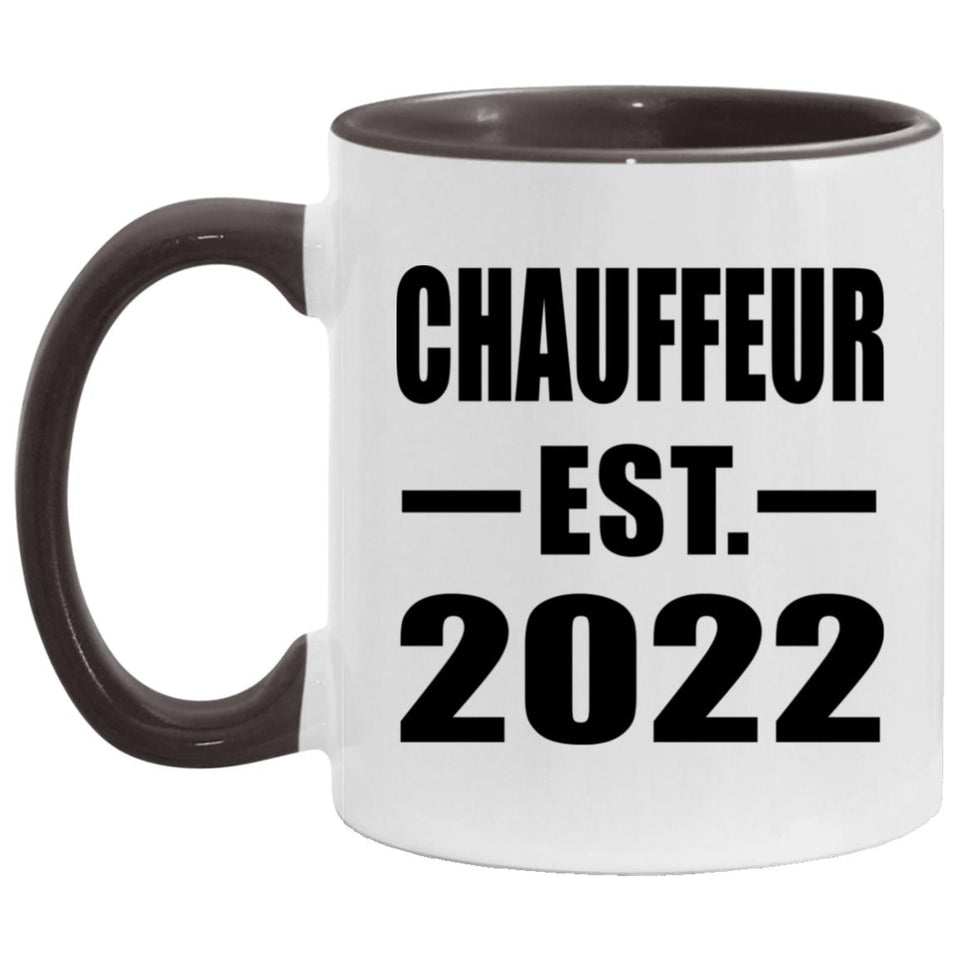 Chauffeur Established EST. 2022 - 11oz Accent Mug Black