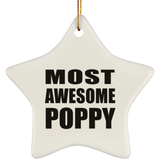 Most Awesome Poppy - Star Ornament
